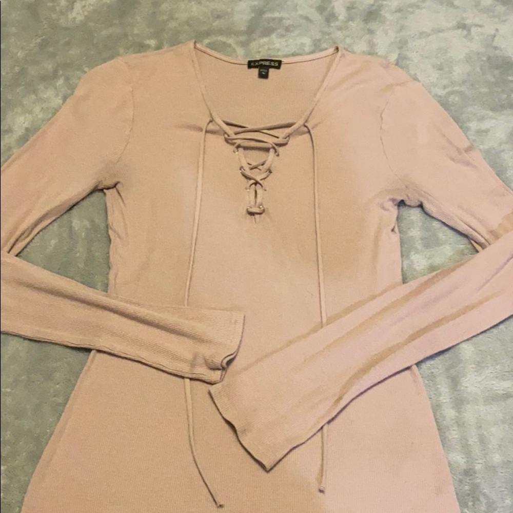 Two Express lace-up shirts